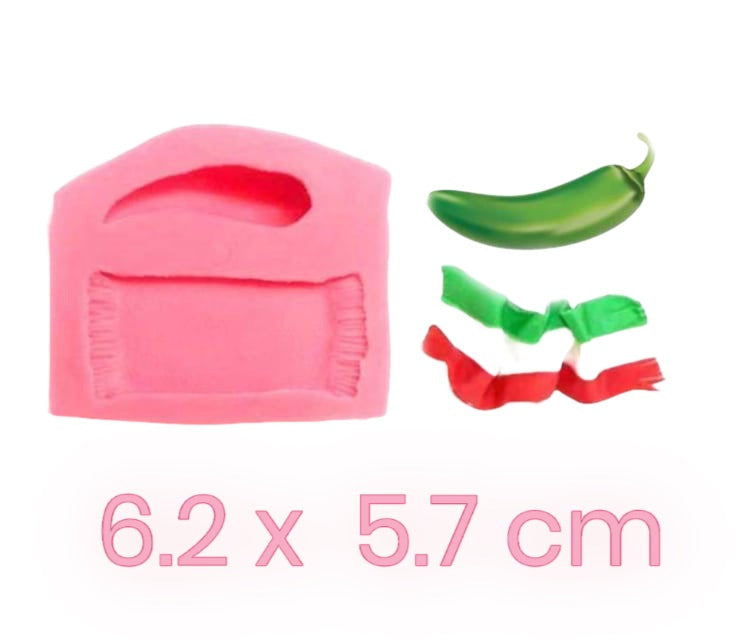 MOLDE DE SILICÓN ZARAPE Y CHILE
