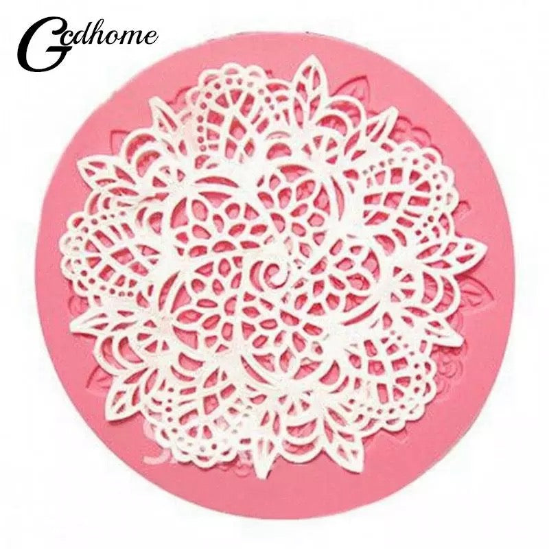 MOLDE DE SILICÓN ENCAJE REDONDO