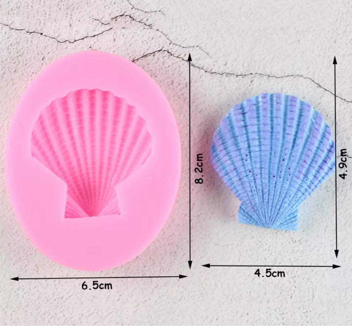 MOLDE DE SILICÓN ALMEJA DE MAR