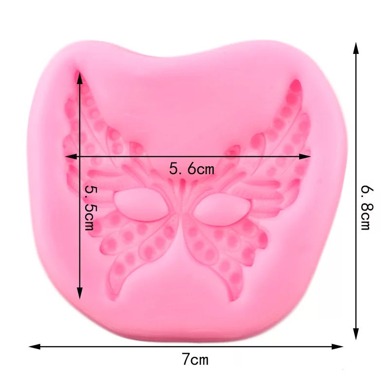 MOLDE DE SILICÓN ANTIFAZ DE MARIPOSA