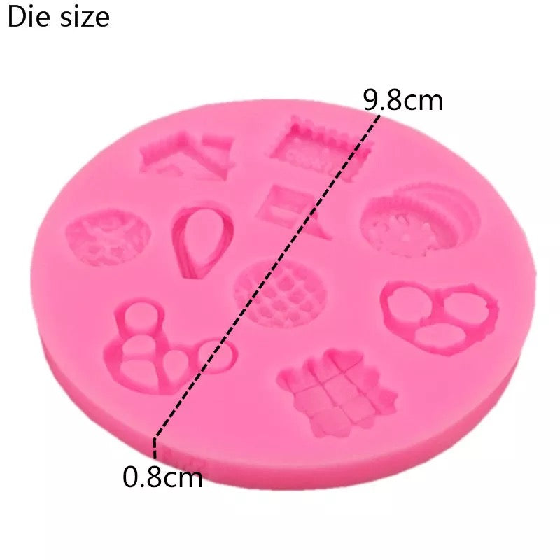 MOLDE DE SILICÓN GALLETAS, PRETZEL