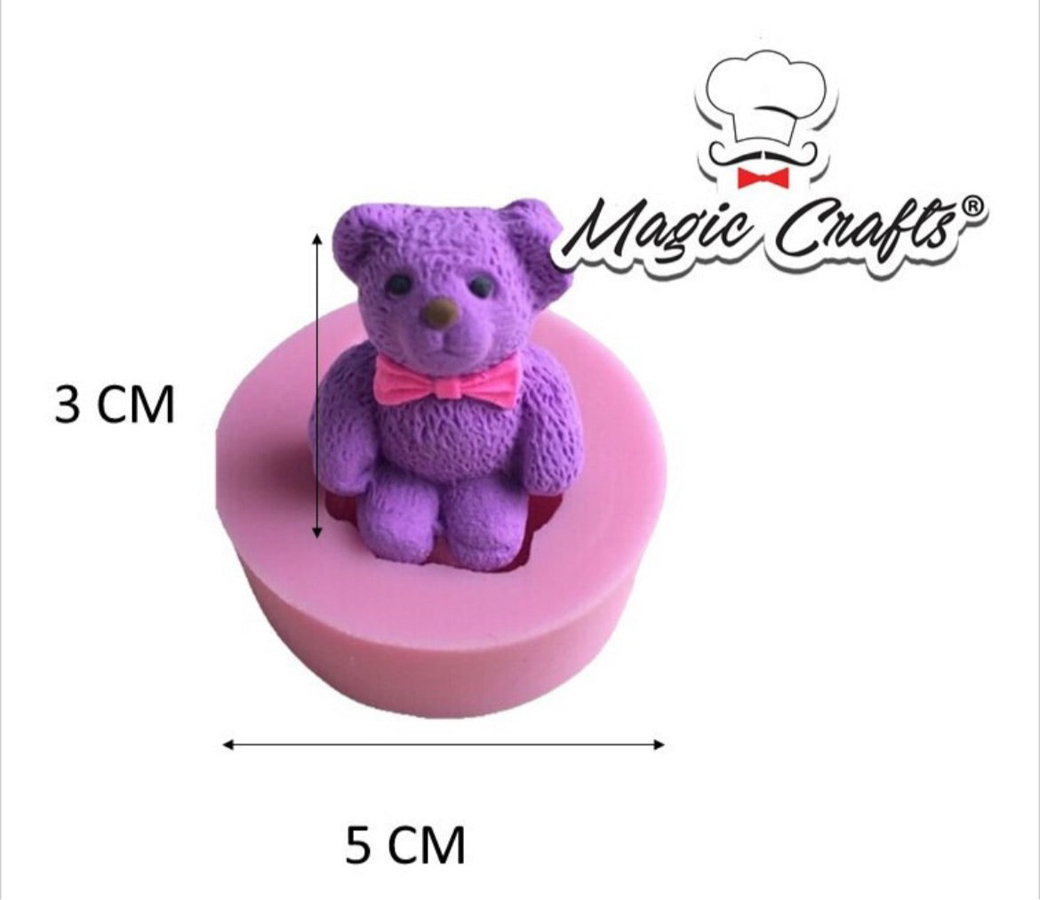 MOLDE DE SILICÓN OSO SENTADO