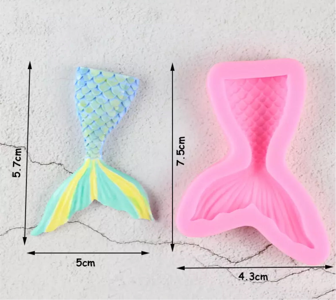 MOLDE DE SILICÓN COLA DE SIRENA