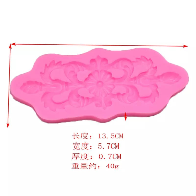 MOLDE DE SILICÓN APLICACIÓN VINTAGE FLOR