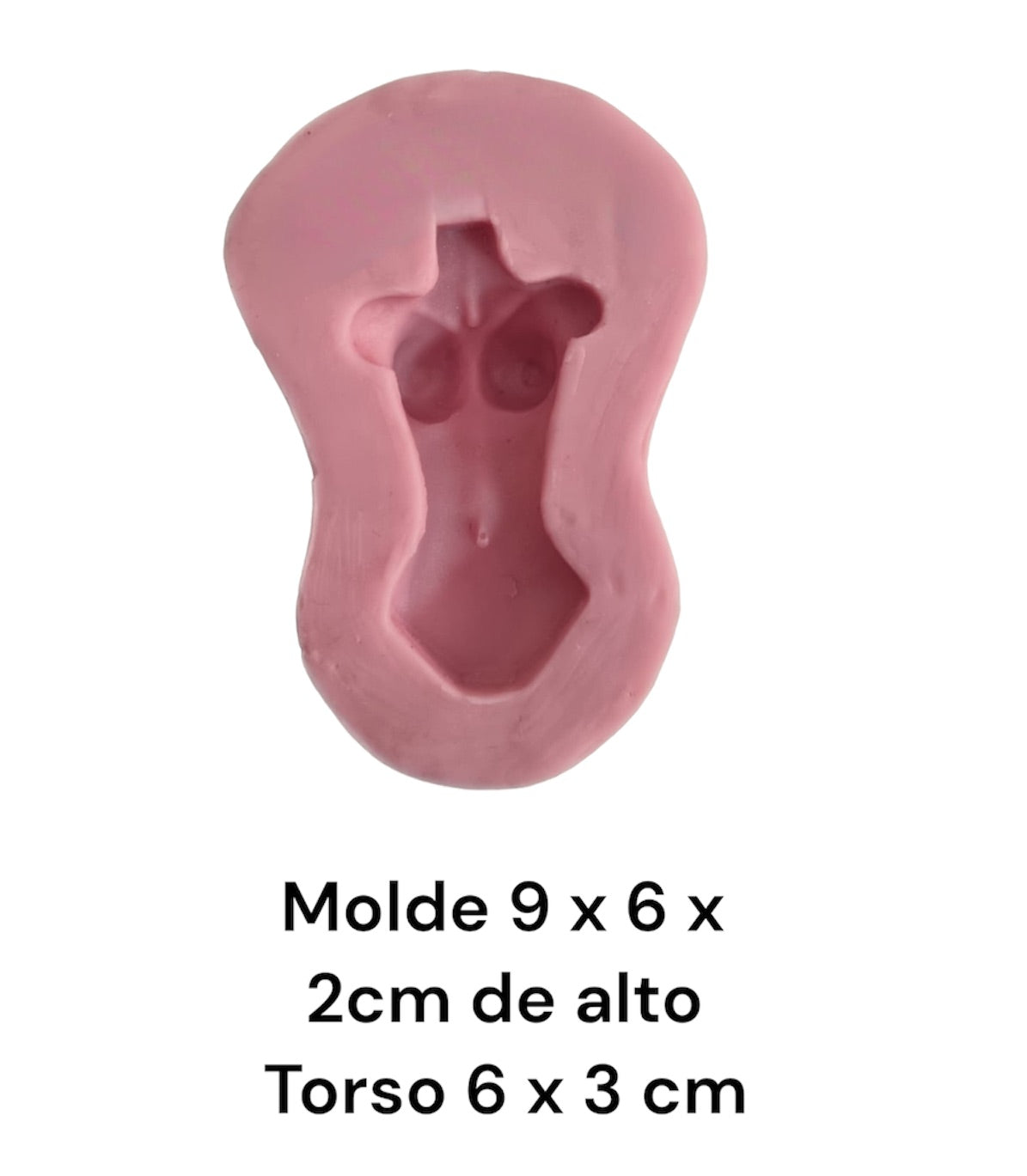 MOLDE DE SILICÓN TORSO CON PIERNA, BRAZOS Y OREJAS, CABEZA INCLUIDA
