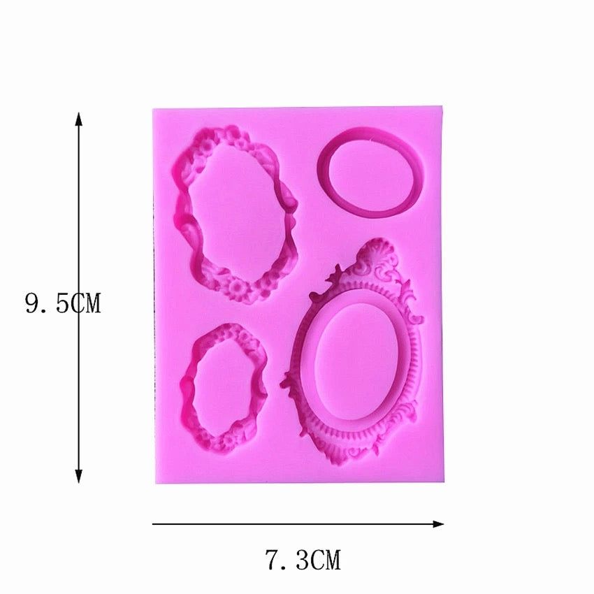 MOLDE DE SILICÓN MARCOS X 4