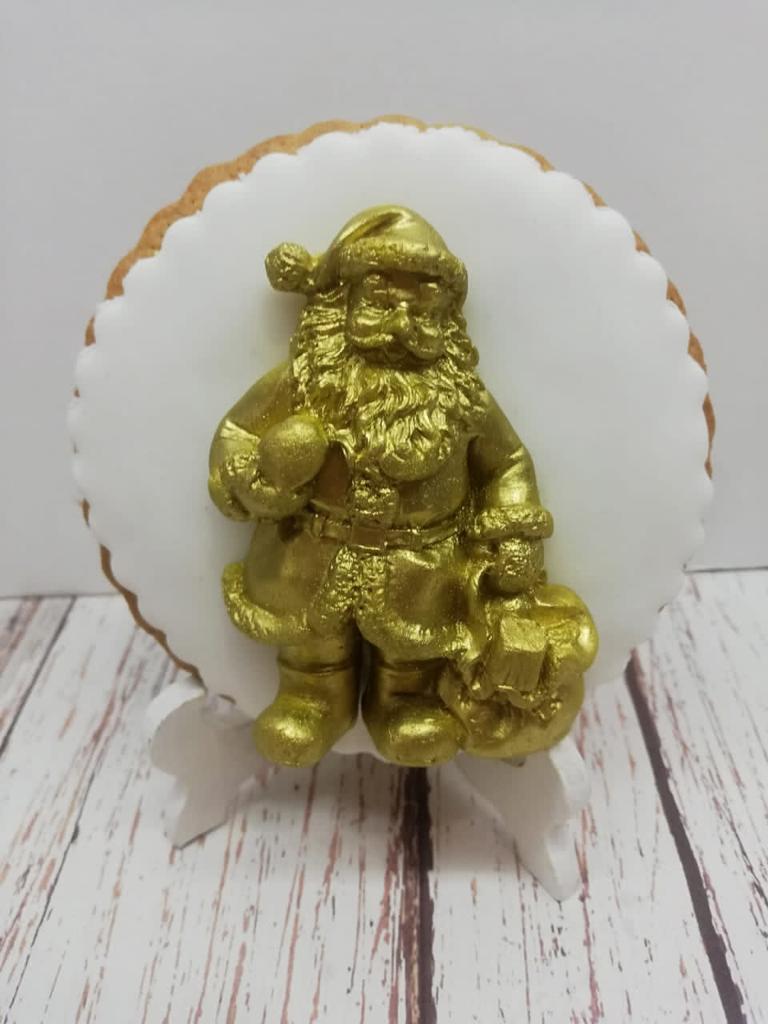 MOLDE DE SILICÓN SANTA CON SACO DE REGALOS