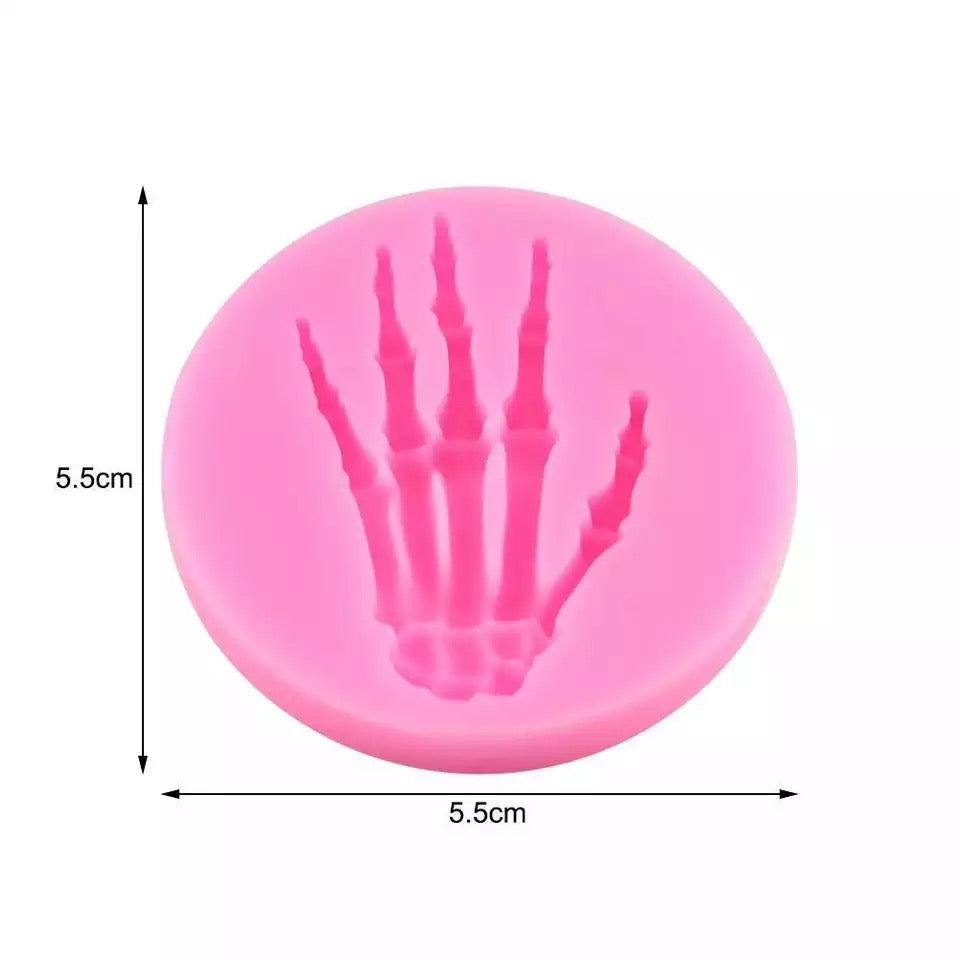 Molde de Silicón Mano de Esqueleto