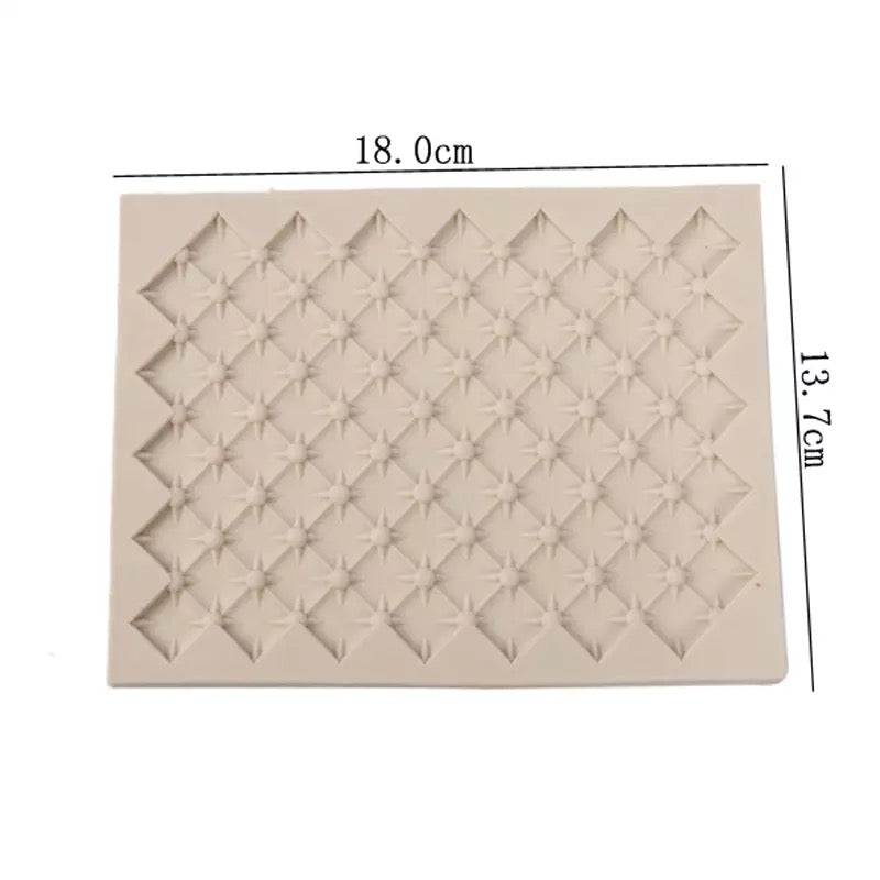 MOLDE DE SILICÓN TEXTURA DE ACOLCHADO