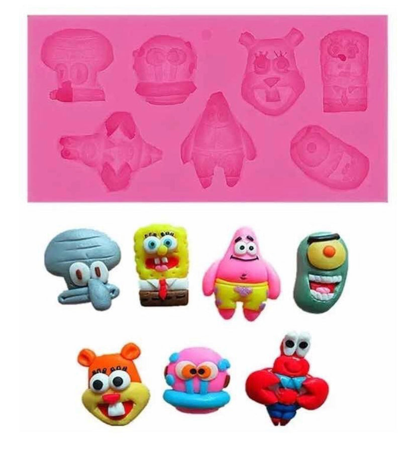 MOLDE DE SILICÓN BOB ESPONJA