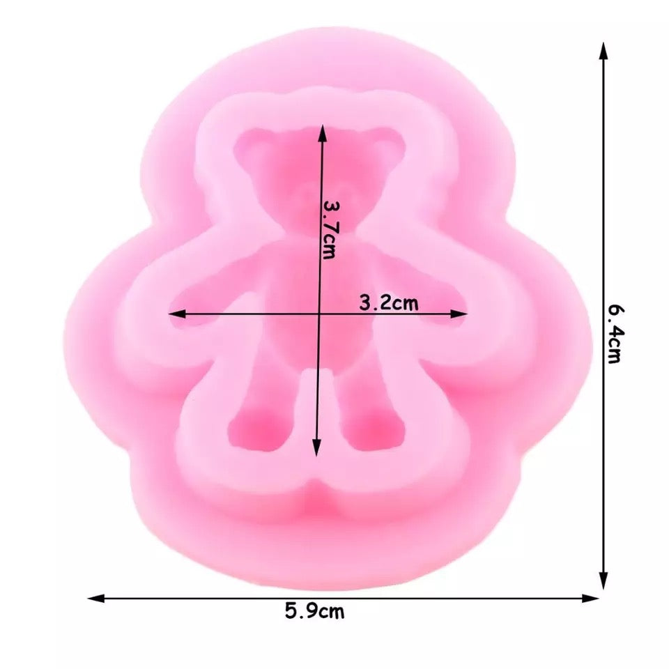 Molde de Silicón Oso Parado