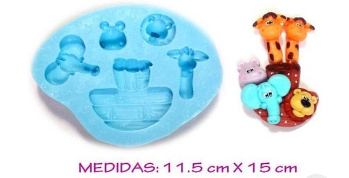 Molde de Silicón Arca de Noé