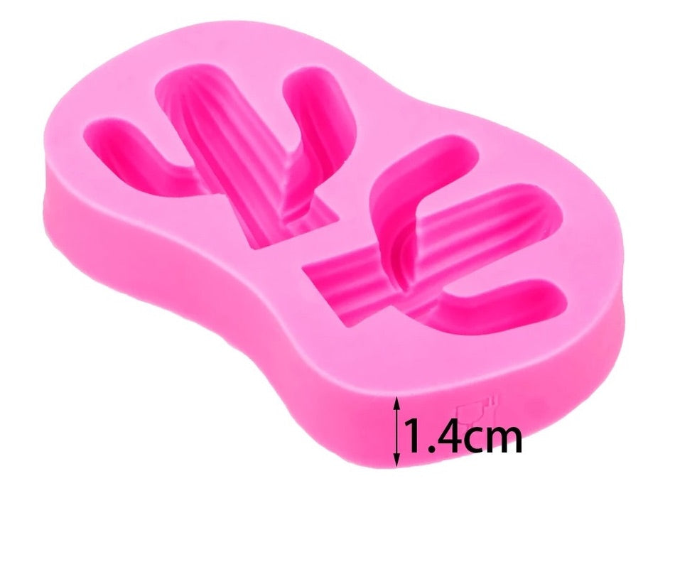 MOLDE DE SILICÓN CACTUS X 2