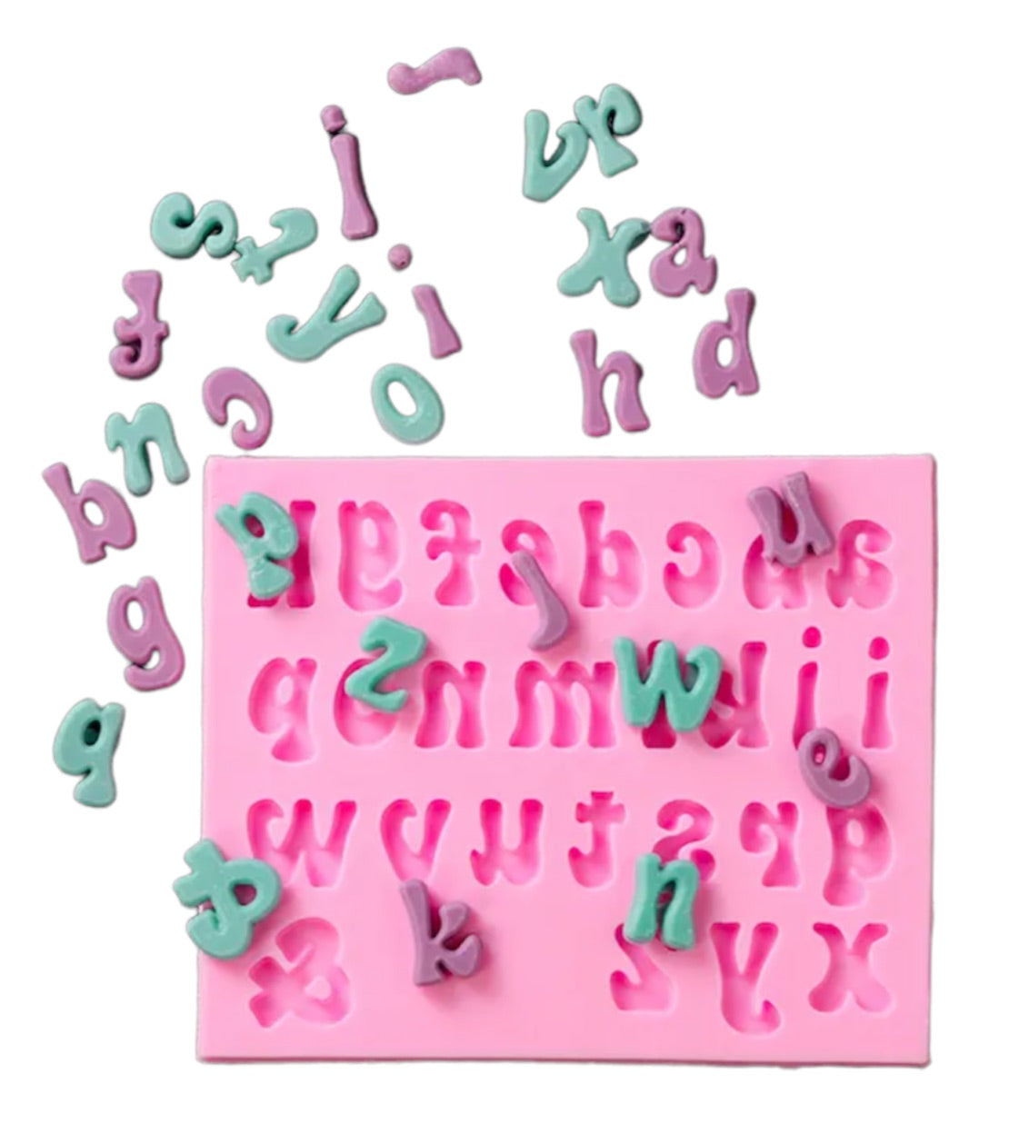 MOLDE DE SILICÓN ABECEDARIO MINÚSCULA