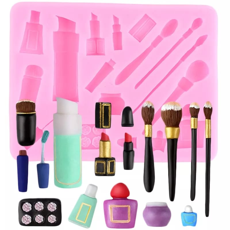 MOLDE DE SILICÓN MAQUILLAJE BROCHAS