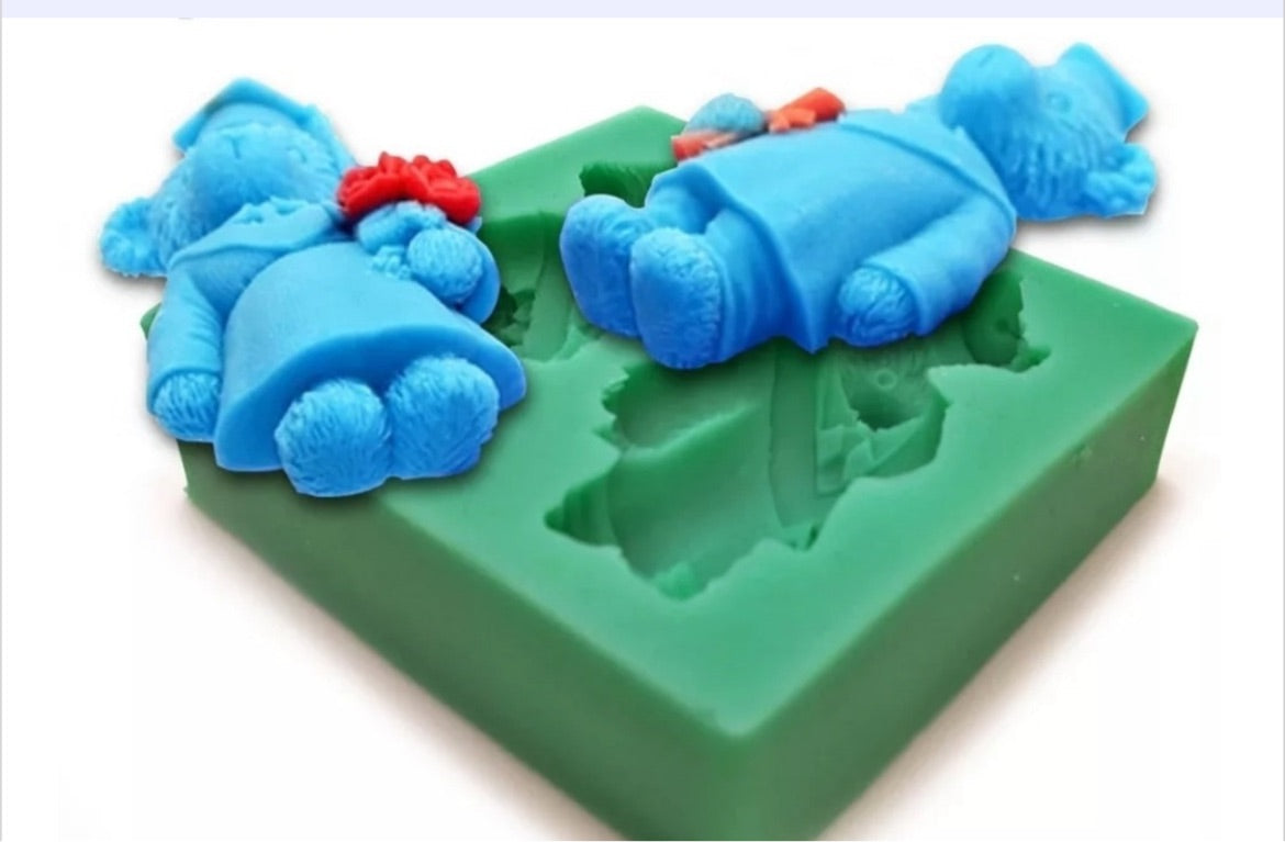 MOLDE DE SILICÓN OSOS GRADUADOS