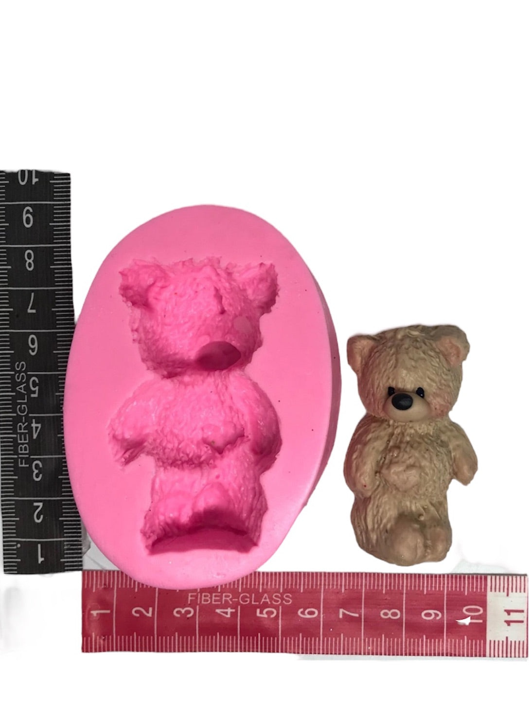 MOLDE DE SILICÓN OSO CON CORAZÓN