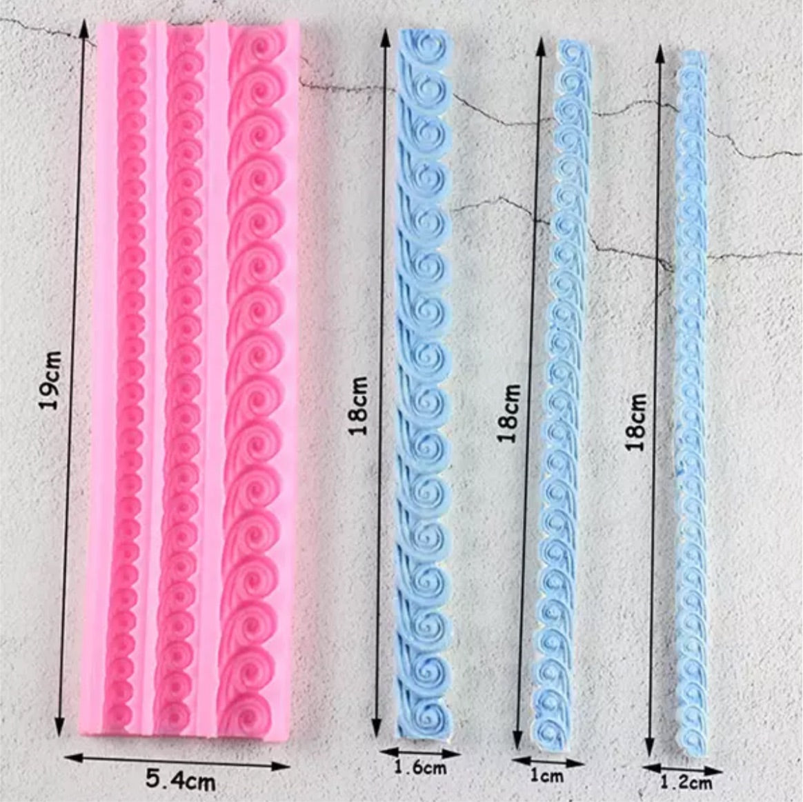 MOLDE DE SILICÓN OLAS DE MAR