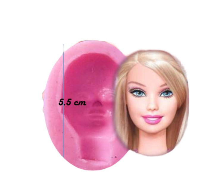 MOLDE DE SILICÓN CARA DE BARBIE