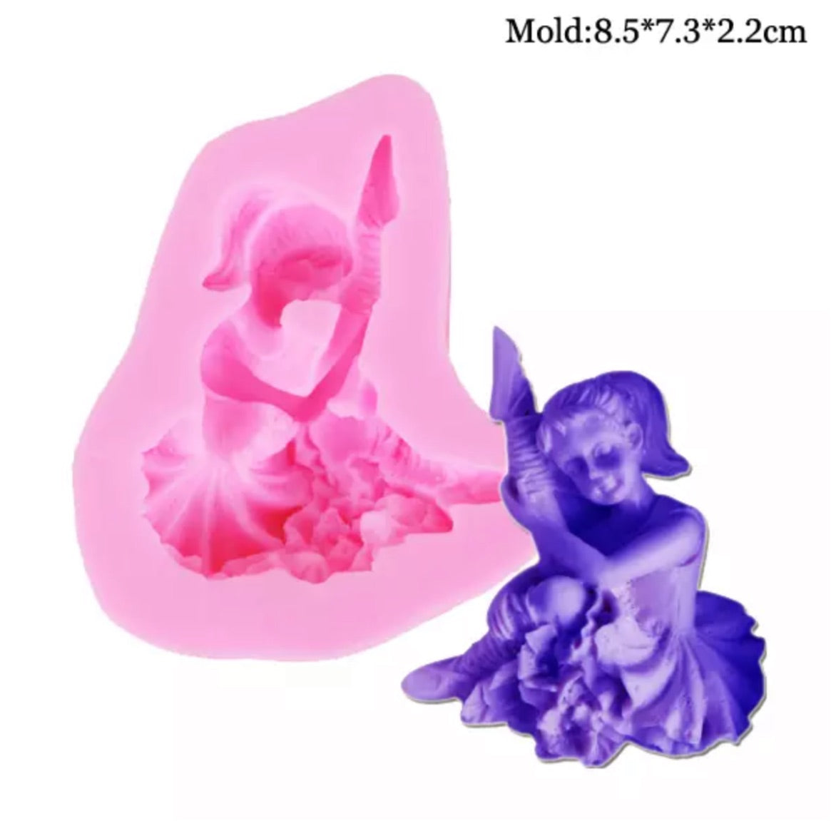 MOLDE DE SILICÓN BAILARINA DE BALLET