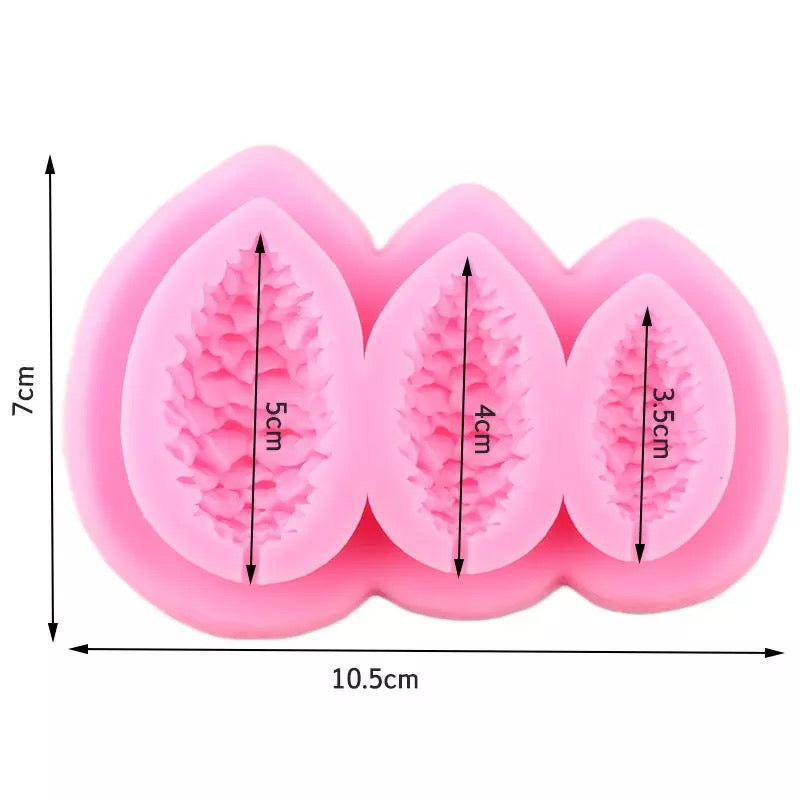 Molde de Silicón Piñas Navideñas