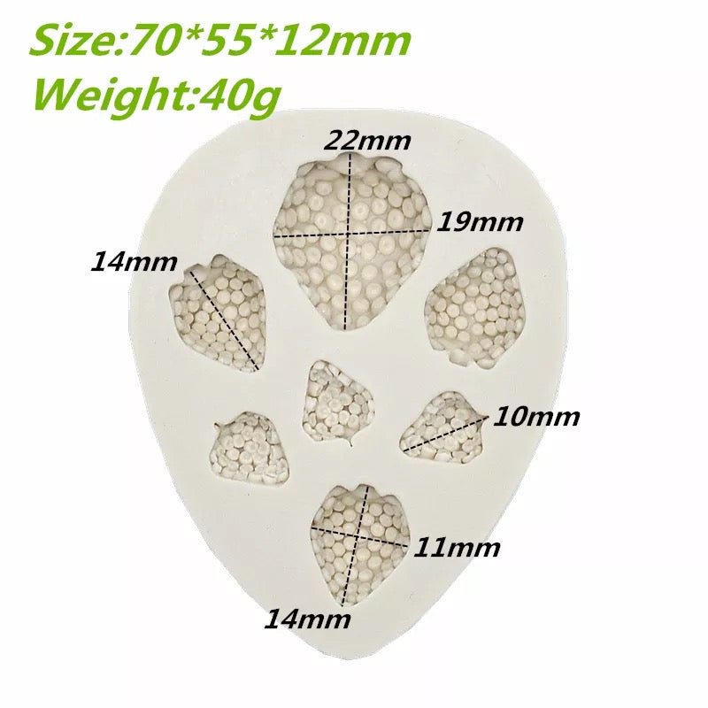 MOLDE DE SILICÓN FRESAS