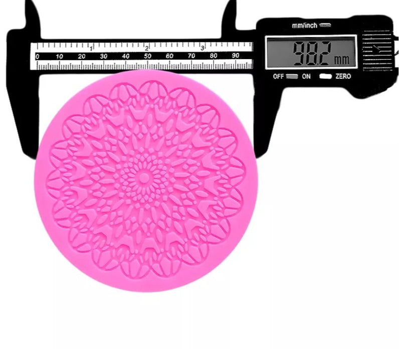 MOLDE DE SILICÓN ENCAJE REDONDO CH