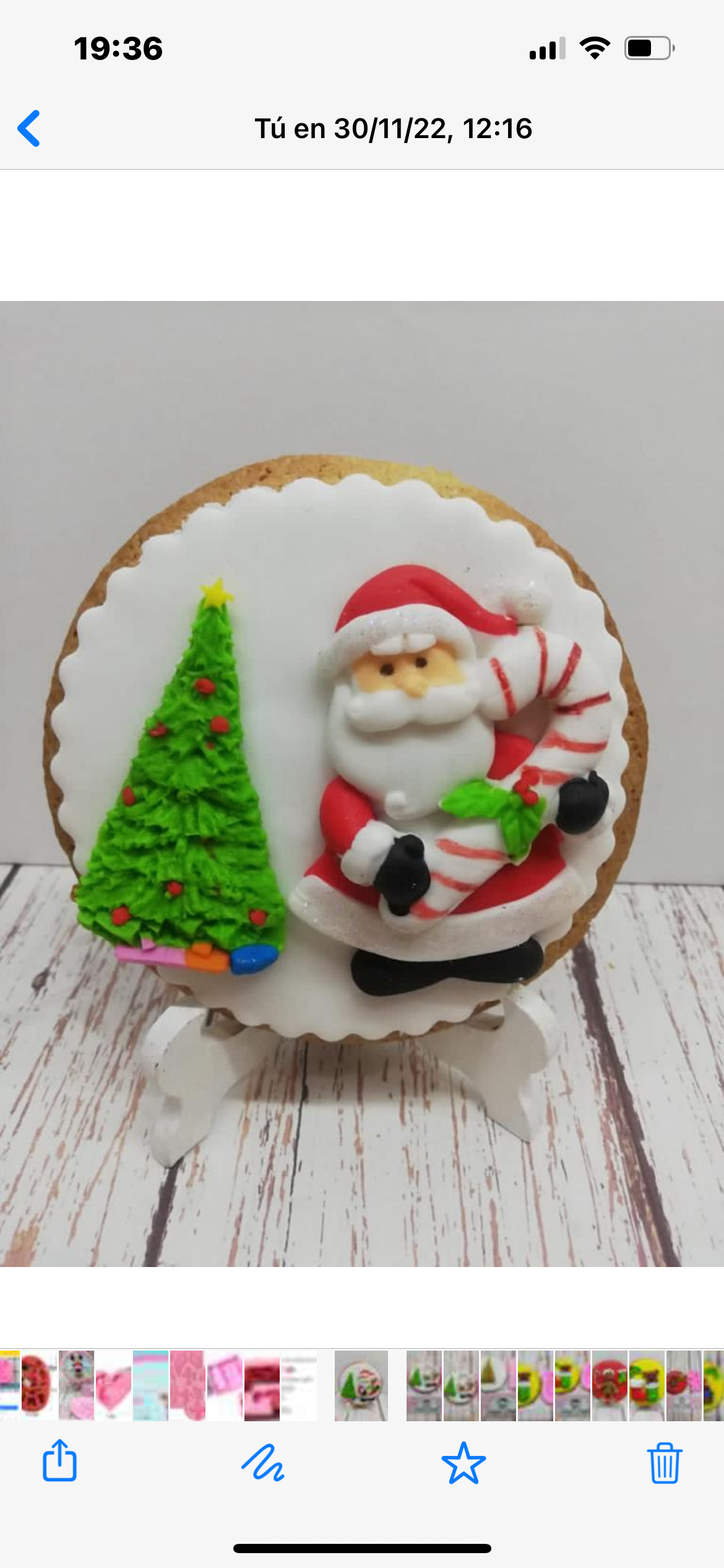 MOLDE DE SILICÓN SANTA CON BASTÓN