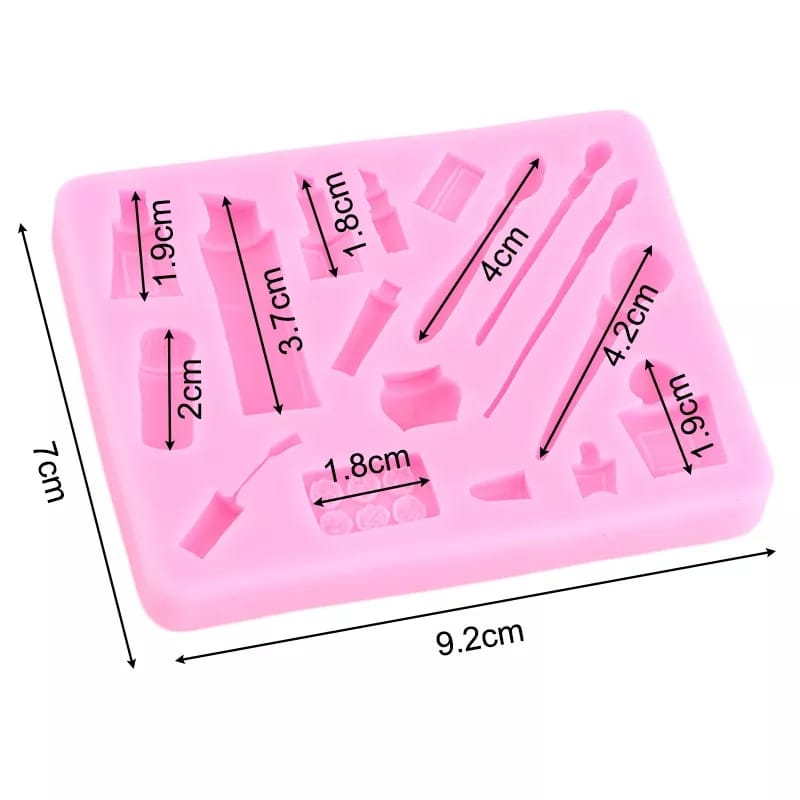 MOLDE DE SILICÓN MAQUILLAJE BROCHAS