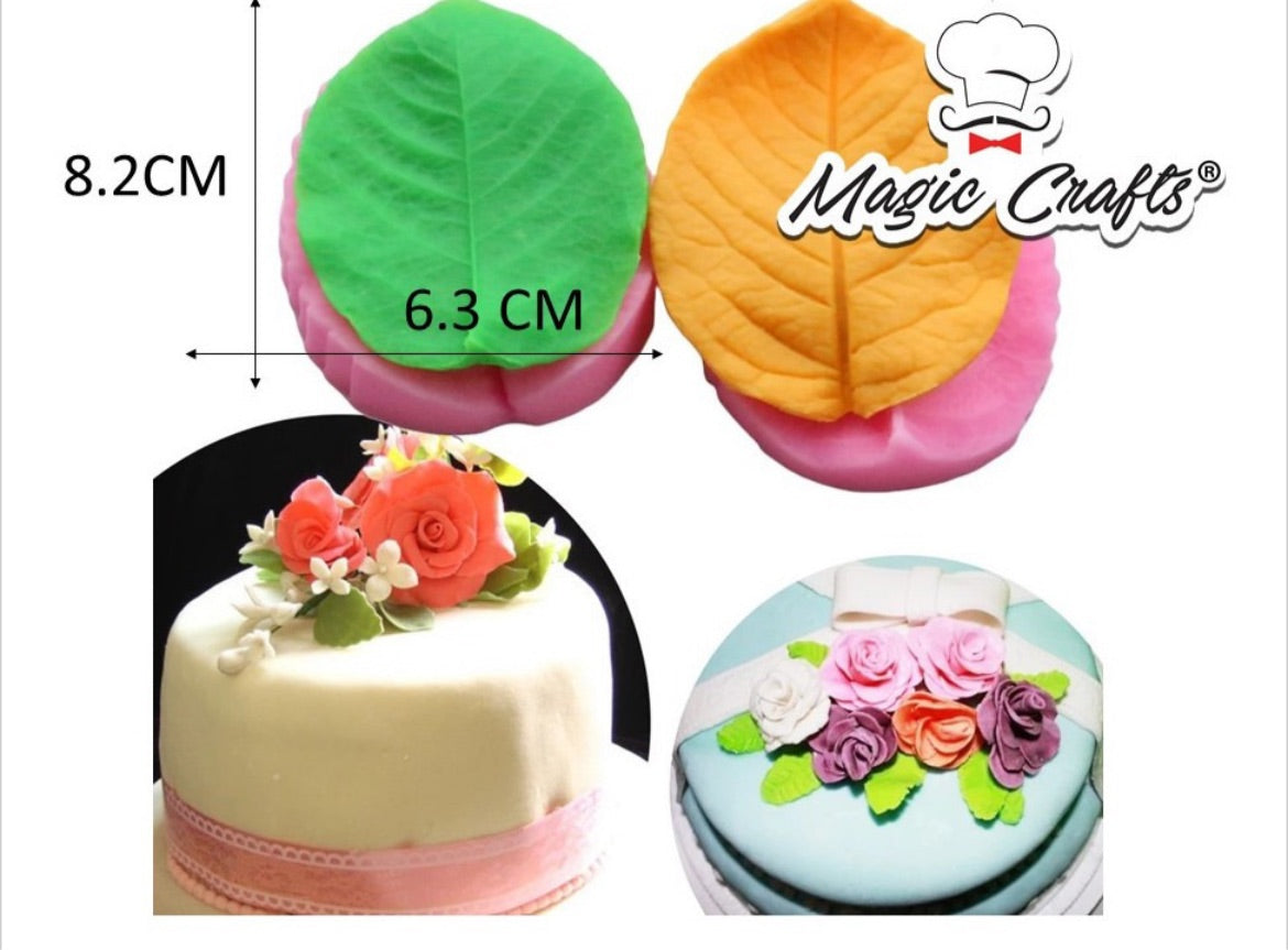 MOLDE DE SILICÓN HOJAS