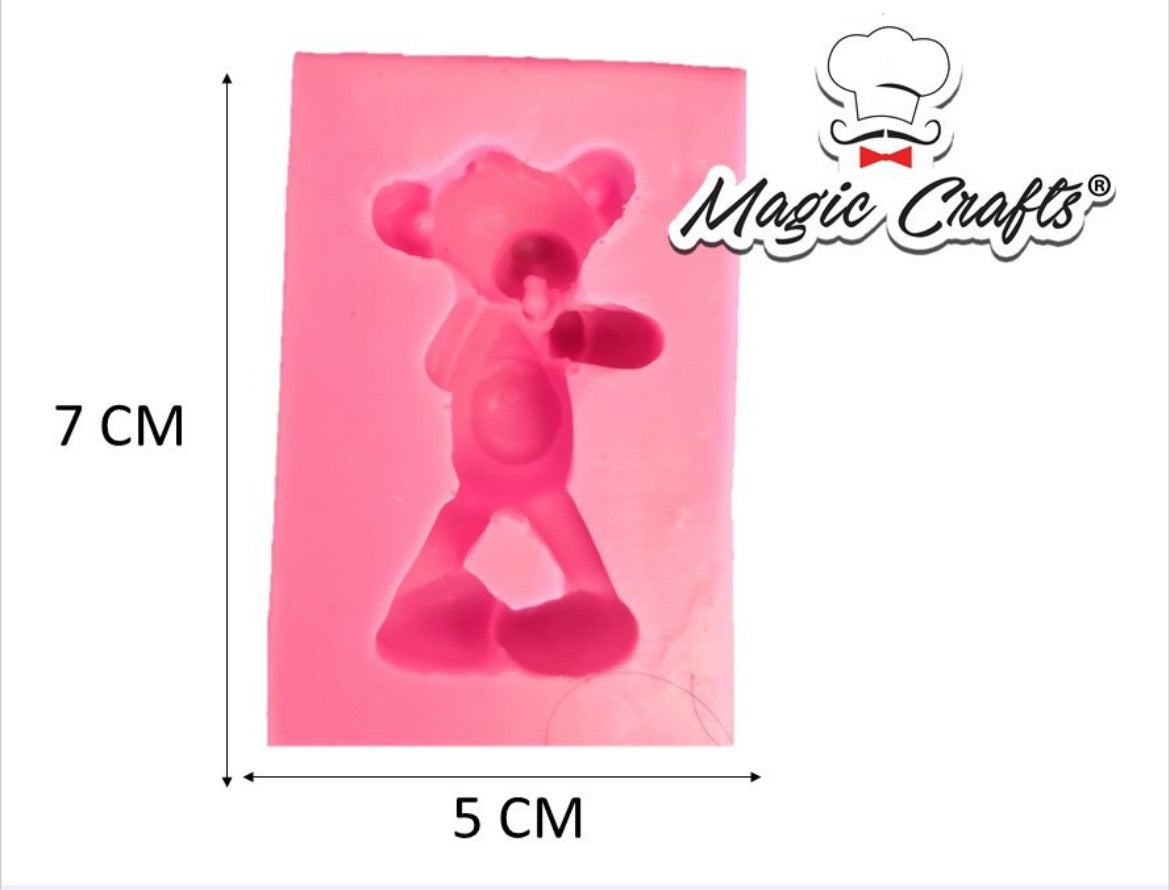 MOLDE DE SILICÓN OSO TÍMIDO