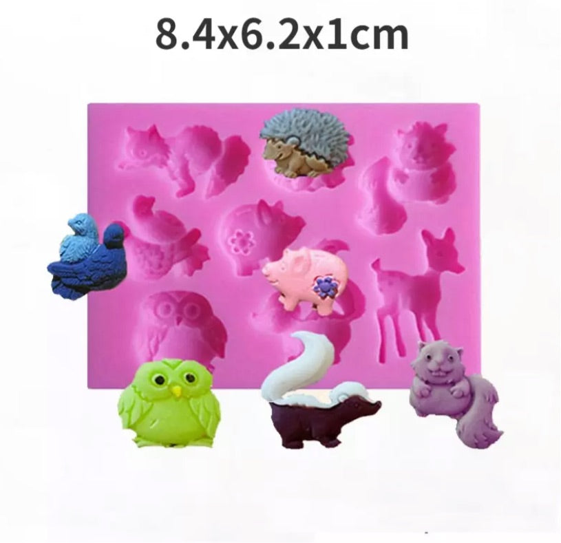 MOLDE DE SILICÓN ANIMALES