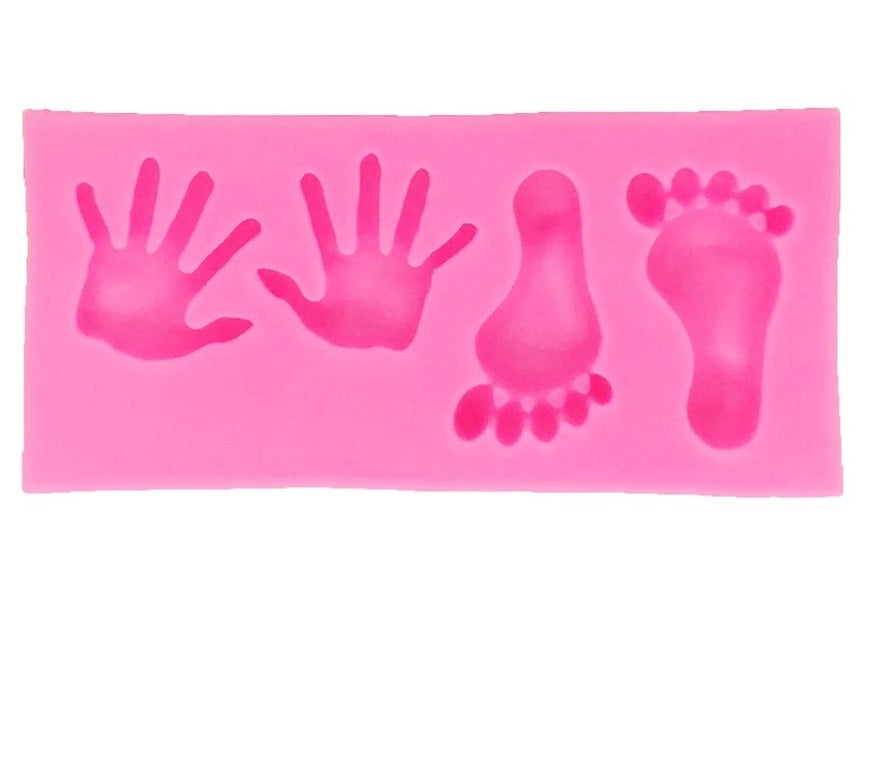 Molde de Silicón Manos y Pies mini