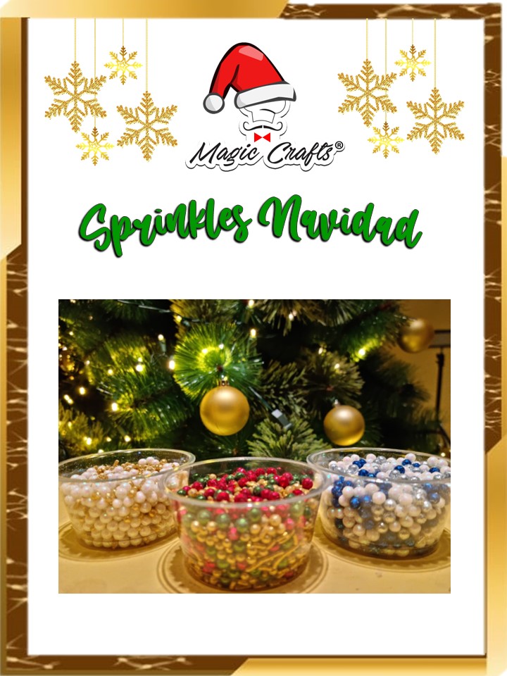 Christmas Sprinkles 🎄🎅🏼 Las mejores chispas para decorar tus postres 🧁  Ahora si empezaremos a ponernos muy navideños ✨ Ya puedes comprar…