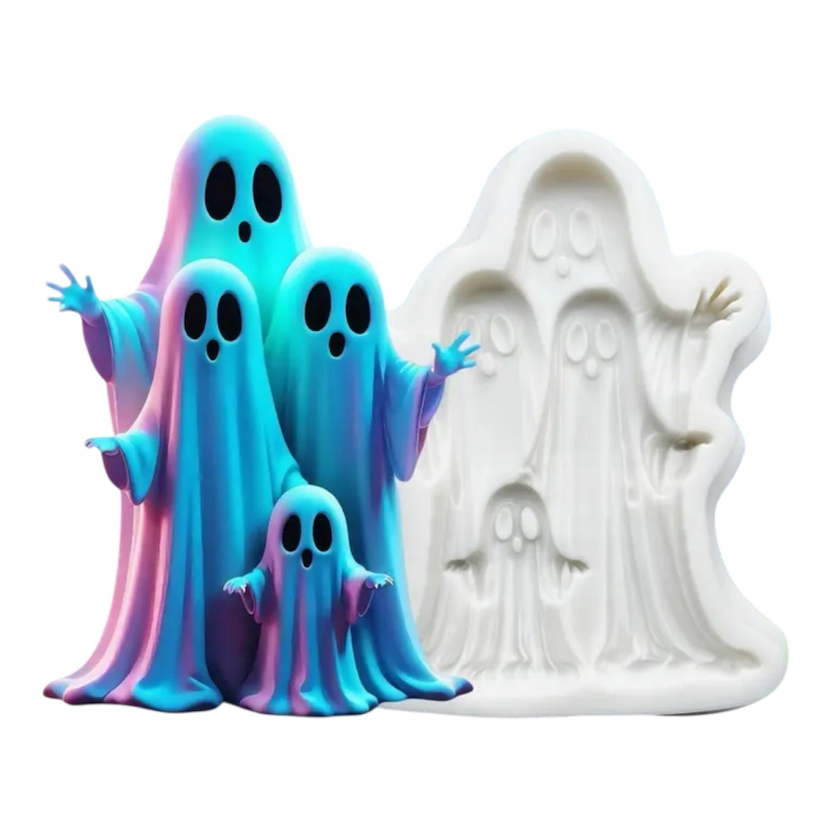 Molde de Silicón Fantasmas