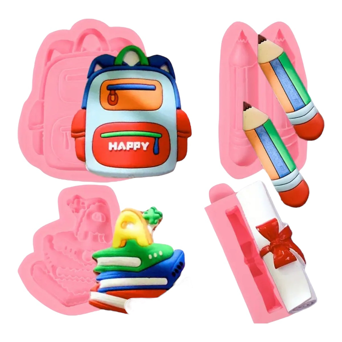 Molde de Silicón Regreso a Clases