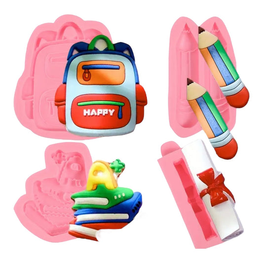 Molde de Silicón Regreso a Clases