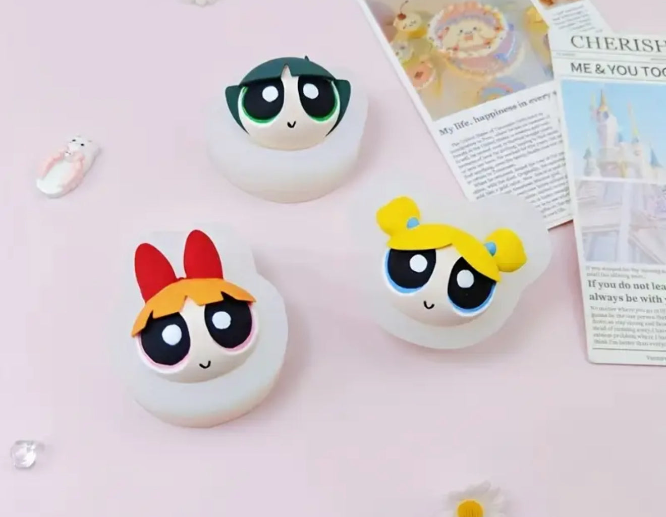 Molde de Silicón Chicas Súper Poderosas 3 pzas