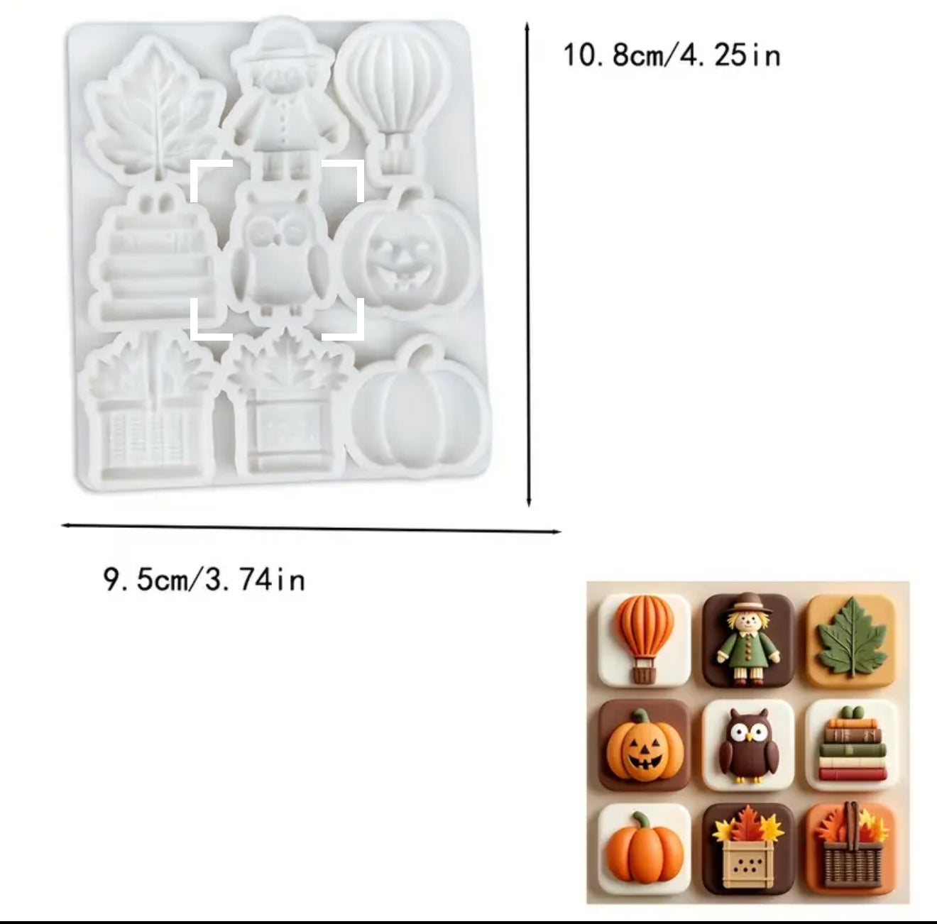 Molde de Silicón Halloween x 9