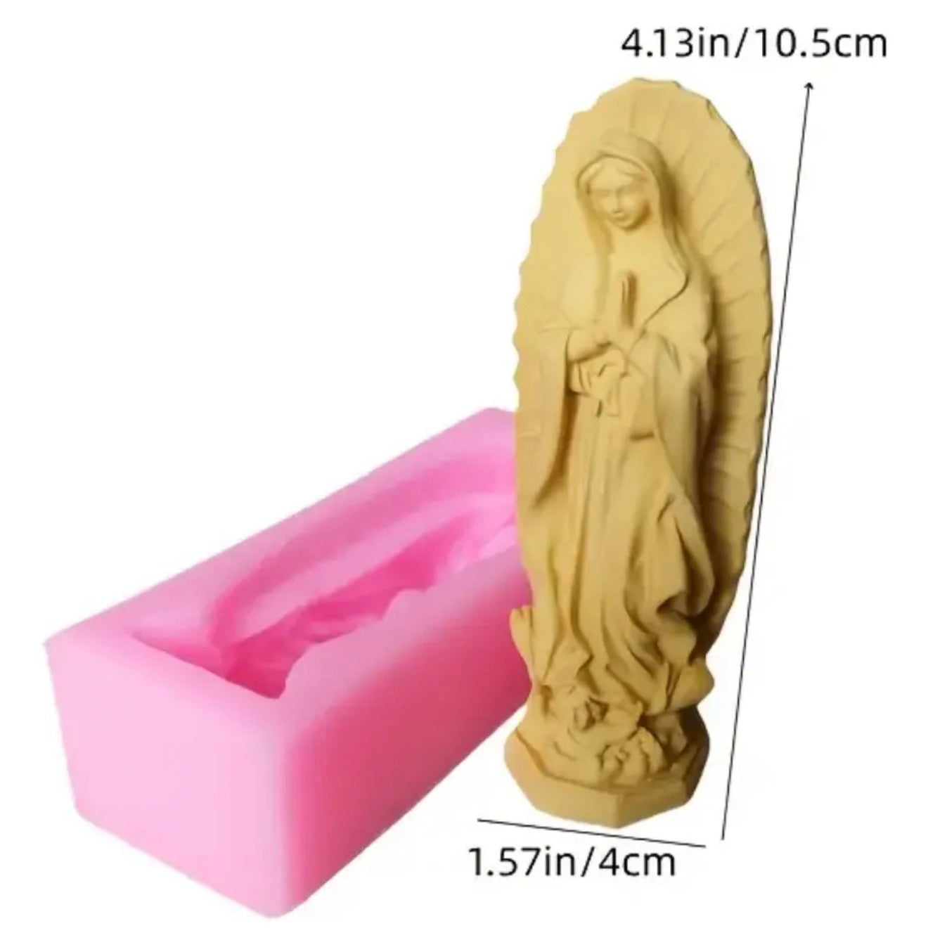 Molde de Silicón Virgen María Guadalupe