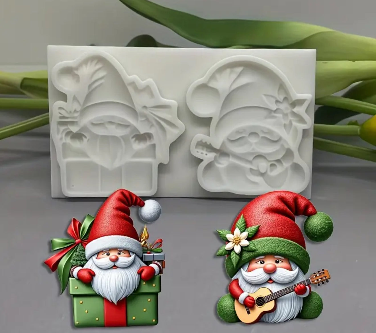 MOLDE DE SILICÓN SANTA CLAUS REGALO NAVIDAD