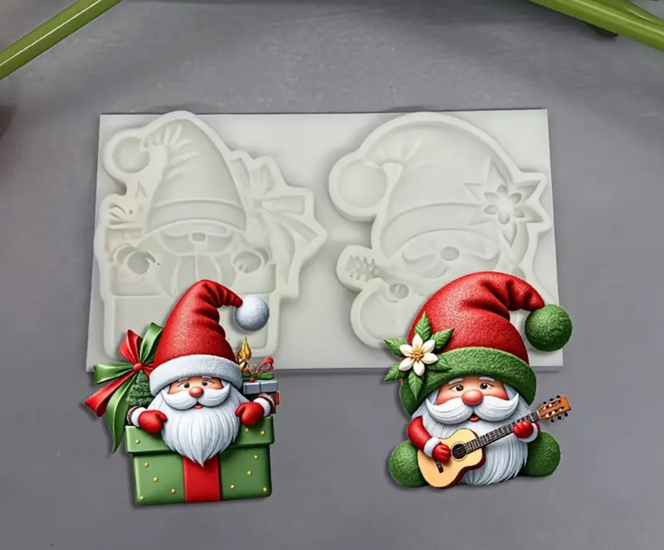 MOLDE DE SILICÓN SANTA CLAUS REGALO NAVIDAD