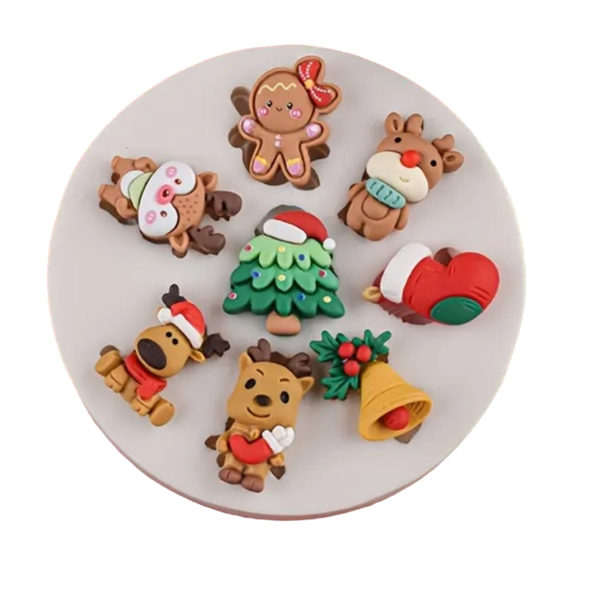 Molde de Silicón Navidad Renos