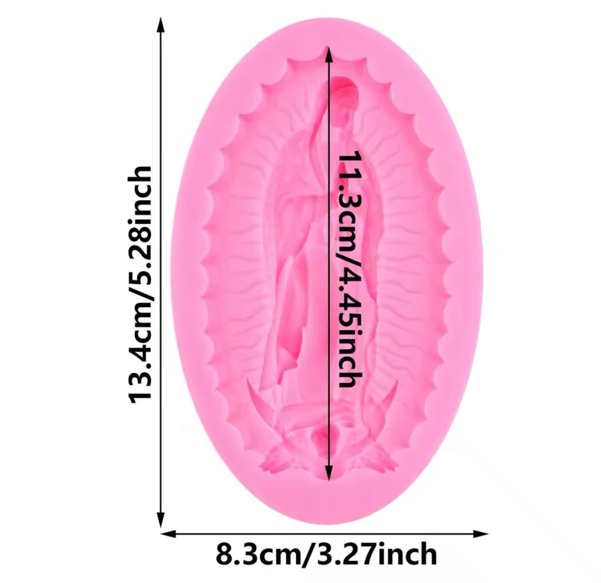 Molde de Silicón Virgen de Guadalupe