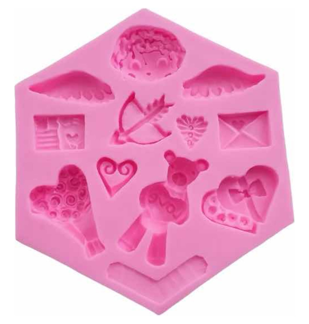 Molde de Silicón San Valentín, Amor, Cupido