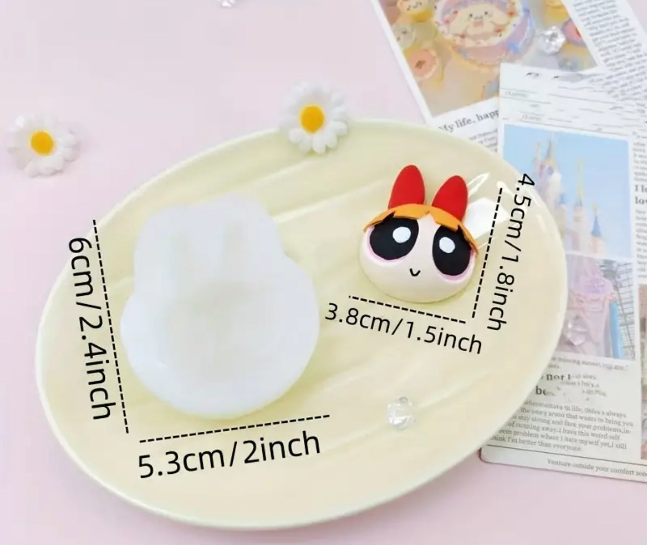 Molde de Silicón Chicas Súper Poderosas 3 pzas