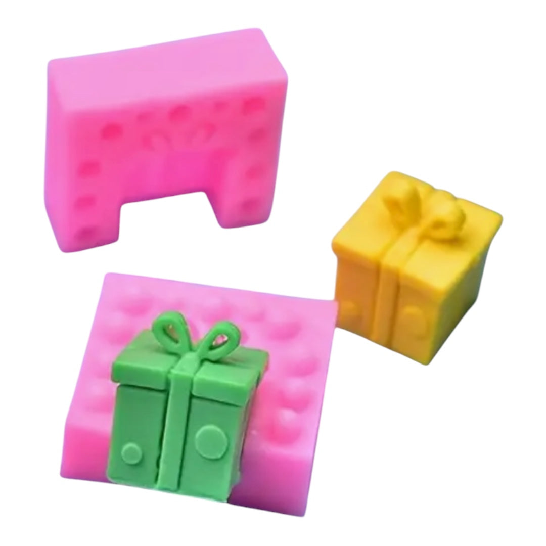 MOLDE DE SILICÓN REGALO 3D NAVIDAD