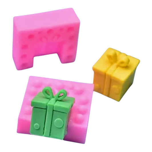 MOLDE DE SILICÓN REGALO 3D NAVIDAD
