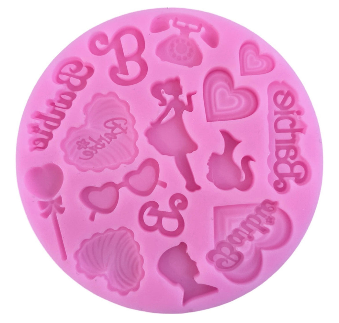 MOLDE DE SILICÓN BARBIE CORAZÓN KEN