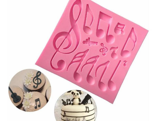 Molde de Silicón Notas Musicales